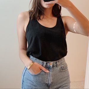 Frenchi black tank top